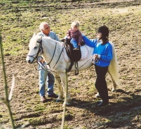 2 year old James enjoying a ride!