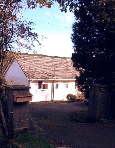 through the driveway